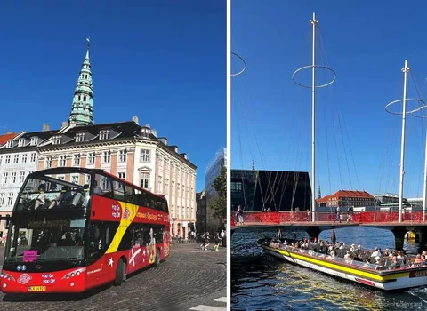 Biglietto Bus e Barca di Copenaghen: bus turistico e crociera sui canali in combinazione