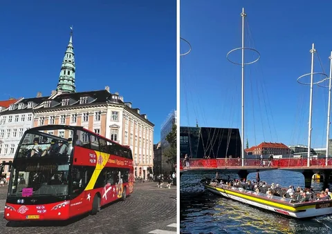 Copenhagen Bus and Boat Ticket sightseeing bus and canal cruise combo