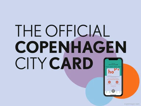 Copenhagen Card Hop pass with a Stromma hop-on hop-off bus in the background