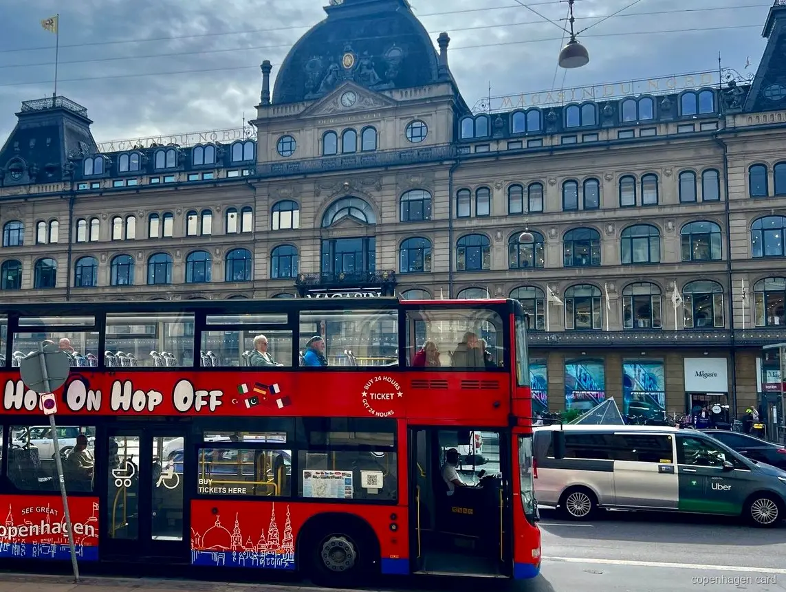 Copenhagen Hop-On Hop-Off Bus route stop at the Royal Palace