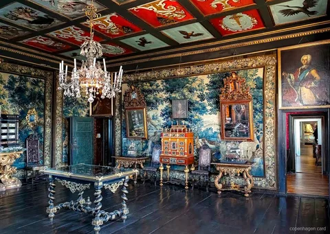 Danish Crown Jewels displayed in the Rosenborg Castle Treasury